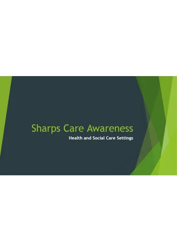 Sharps Care Awareness Training Resources