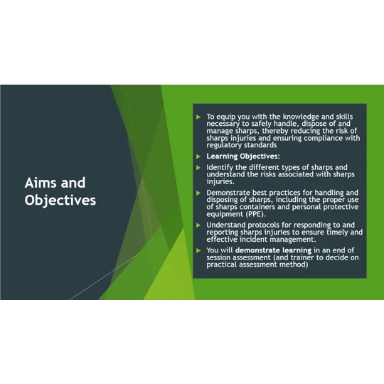 Sharps Care Awareness Training Resources