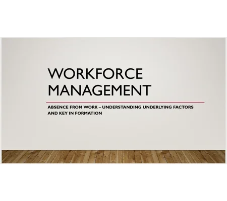 Understanding and Managing Sickness Absence from Work Training Resources