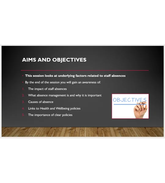 Understanding and Managing Sickness Absence from Work Training Resources