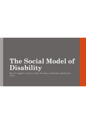 Social Model of Disability Training Resources