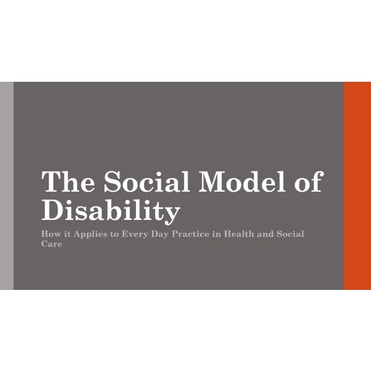 Social Model of Disability Training Resources