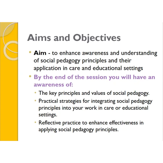 Social Pedagogy Awareness Training Resources