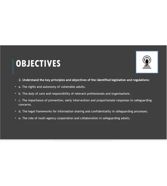 Safeguarding Adults Legal and Regulatory Framework Training Resources