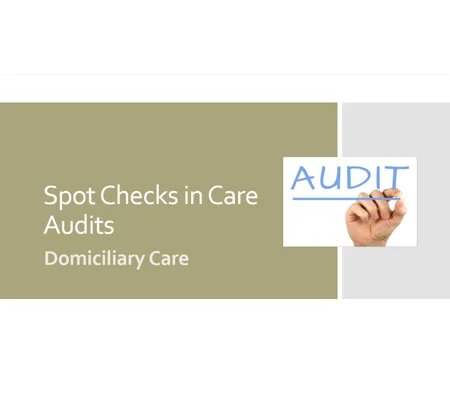 Spot Checks in Care Audits Domiciliary Care Training Resources
