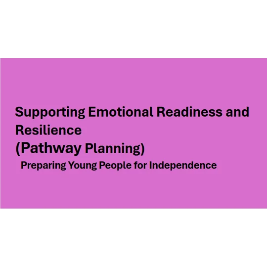 Pathway Planning - Supporting Emotional Readiness and Resilience Training Resources
