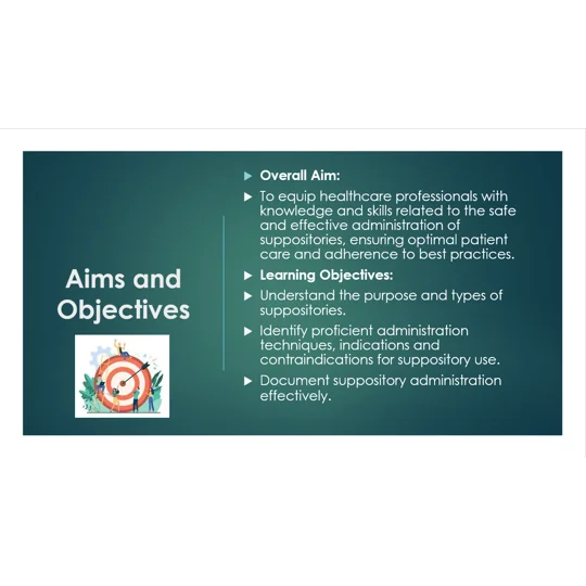 Suppository Administration Technique & Underpinning Knowledge Training Resources