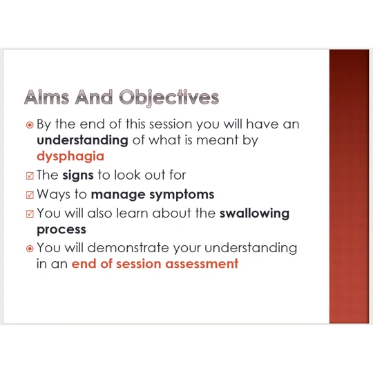 Dysphagia Awareness Training Resources