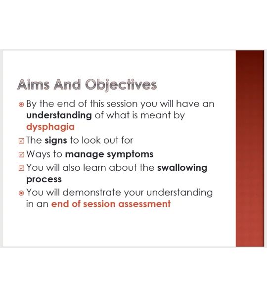 Dysphagia Awareness Training Resources