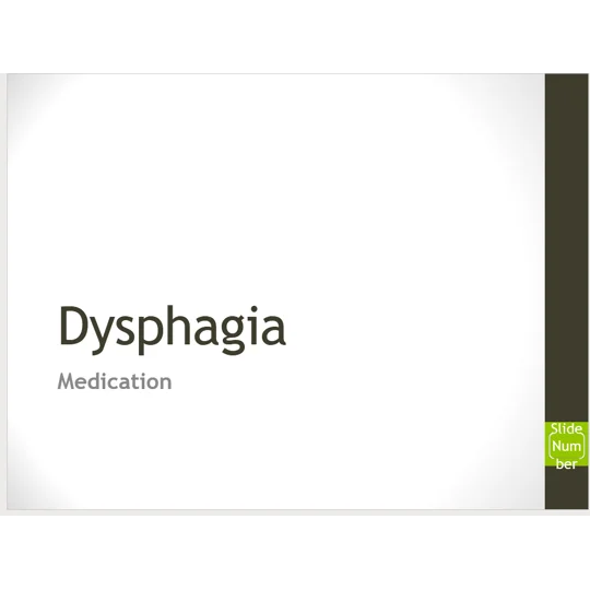 Dysphagia Awareness Training Resources