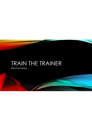 Train the Trainer Training Resources