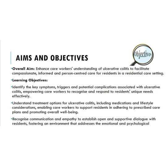 Ulcerative Colitis Awareness Training Resources