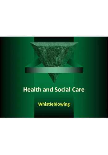 Whistleblowing Awareness Training Resources