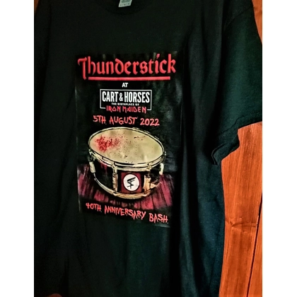 THUNDERSTICK 40TH ANNIVERSARY commemorative T shirt LARGE