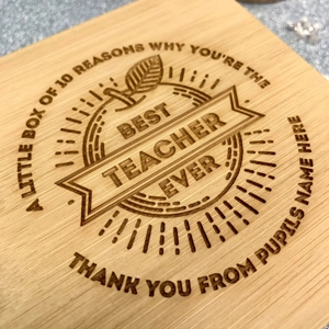 Personalised 10 Reasons Why You're The Best Teacher Ever Gift