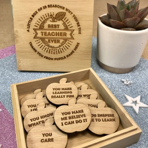 Personalised 10 Reasons Why You're The Best Teacher Ever Gift