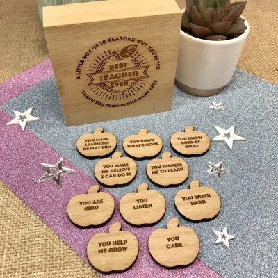 Personalised 10 Reasons Why You're The Best Teacher Ever Gift title=