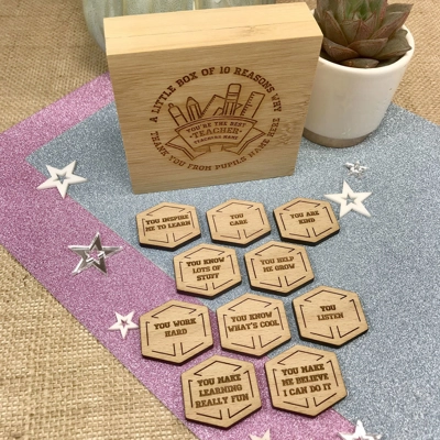 Personalised 10 Reasons Why You're The Best Teacher Ever Gift title=