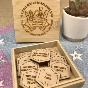 Personalised 10 Reasons Why You're The Best Teacher Ever Gift