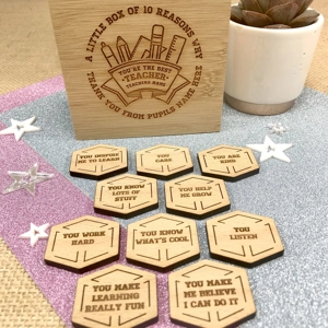 Personalised 10 Reasons Why You're The Best Teacher Ever Gift