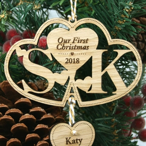 Our First Christmas Mr & Mrs Decoration