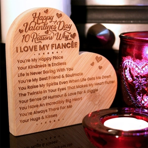 10 Reasons Why I Love You Bamboo Heart Valentine's Day Gift