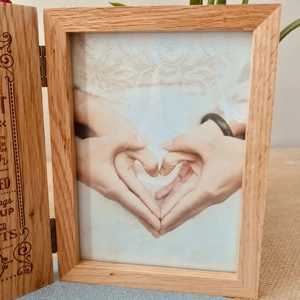 Personalised Love Is Patient Love Is Kind 5" x 7" Wedding Photo Frame