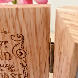 Personalised Love Is Patient Love Is Kind 5" x 7" Wedding Photo Frame