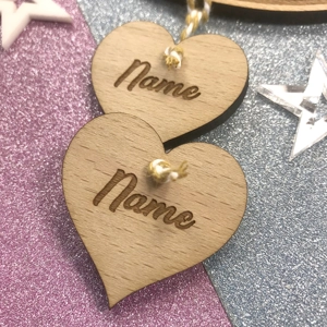 Wooden Personalised Just Married Horseshoe Wedding Keepsake Gift