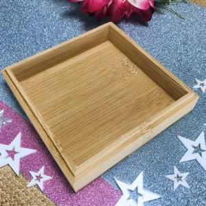 Personalised Monogram & Name Box - Initial Bamboo Keepsake