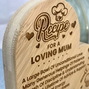 Personalised Birthday Gift Stand Up Love Heart - Recipe For A Loving ...