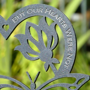 Personalised Memorial Remembrance Sympathy Butterfly Garden Ornament Gift