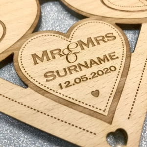 Personalised Lovebirds Wedding / Bridal Keepsake Gift