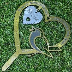 Personalised Memorial Remembrance Sympathy Robin Garden Ornament Gift