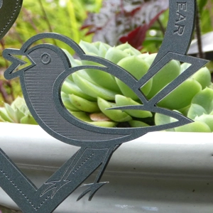 Personalised Memorial Remembrance Sympathy Robin Garden Ornament Gift