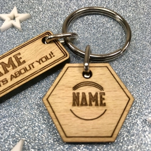 Personalised Spanner Keyring "I'm NUTS About You" Keychain