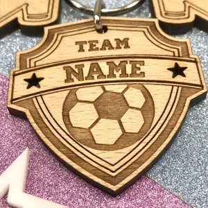 Personalised Football Keyring - Gift For Him Daddy Dad Papa Grandad