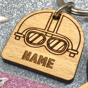 Personalised Grand Prix Racing Keyring Daddy Gift