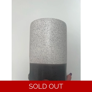 Large two tone stone effect ceramic oil burner