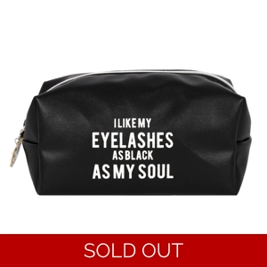 As black as my soul makeup bag