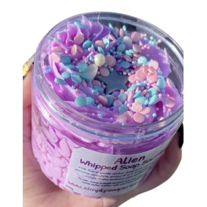 Alien whipped soap soufflé