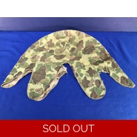 WWII USMC Camouflage Helmet Cover, Rev..