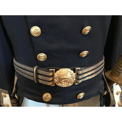 Late Victorian Era British Naval Officer Dress Uniform Set w/ Sword Late Victorian Era British Naval Officer Dress Uniform Set w/ Sword