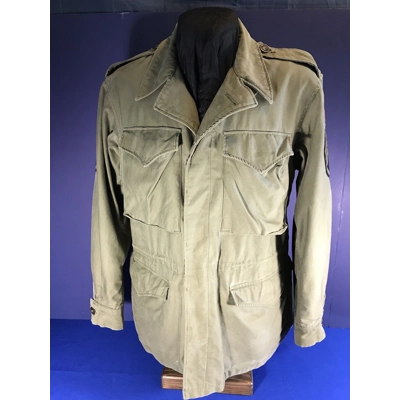 WWII US M43 Field Jacket, Staff-Sergeant & 11th Armored Div Patches WWII US M43 Field Jacket, Staff-Sergeant & 11th Armored Div Patches