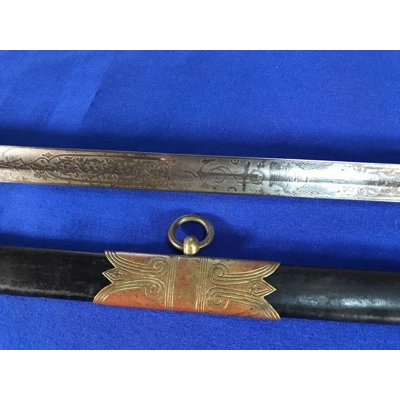 Late Victorian Era British Naval Officer Dress Uniform Set w/ Sword Late Victorian Era British Naval Officer Dress Uniform Set w/ Sword