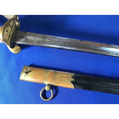 Late Victorian Era British Naval Officer Dress Uniform Set w/ Sword Late Victorian Era British Naval Officer Dress Uniform Set w/ Sword