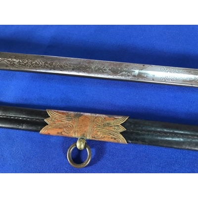 Late Victorian Era British Naval Officer Dress Uniform Set w/ Sword Late Victorian Era British Naval Officer Dress Uniform Set w/ Sword