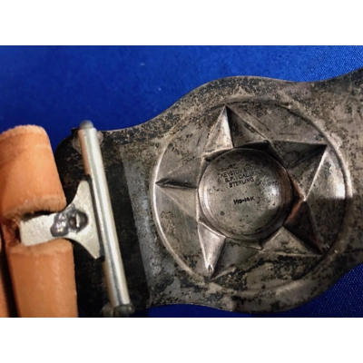 H.H. Heiser Model 753 Custom Drop-Loop Holster/Belt Rig w/ Sterling Silver Fittings