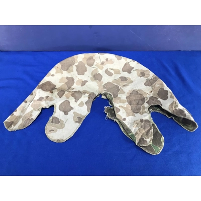 WWII USMC Camouflage Helmet Cover, Reversible