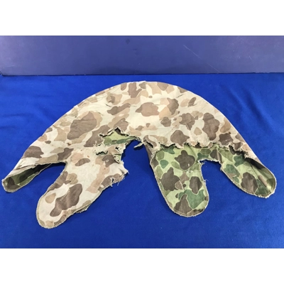 WWII USMC Camouflage Helmet Cover, Reversible